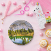 Verbluffend Schilderachtig Uitzicht van het Dolomi Papieren Bordje (Feest)