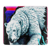 Verbluffend schilderen van een Polair Beer. Bestel Snijplank (Voorkant)