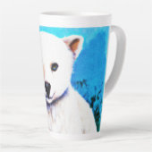 Verbluffend schilderen van een polaire Beer. Beste Latte Mok (Rechterhoek)