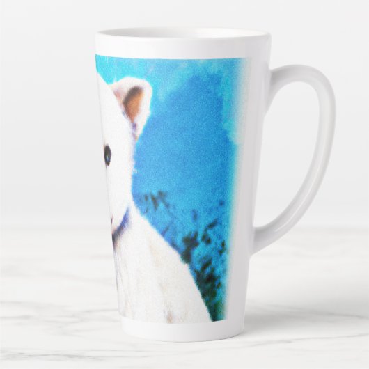 Verbluffend schilderen van een polaire Beer. Beste Latte Mok (Rechts)