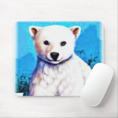 Verbluffend schilderen van een polaire Beer. Beste Muismat (Met muis)