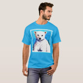 Verbluffend schilderen van een polaire Beer. Beste T-shirt (Voorkant volledig)