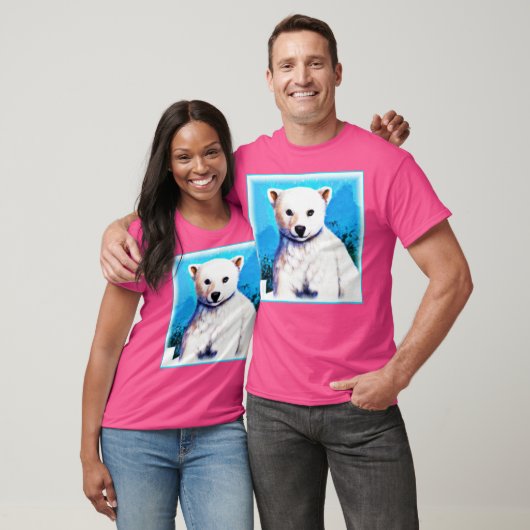 Verbluffend schilderen van een polaire Beer. Beste T-shirt (Unisex)