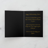 Verbluffend Single Gold-Roos Feestdagen Kaart (Binnen)