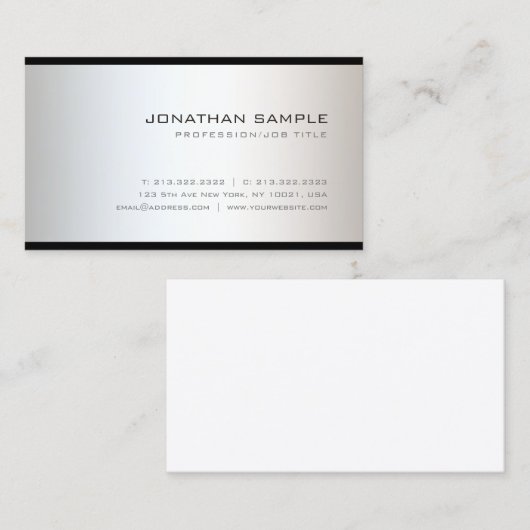 Verbluffend slim professioneel ontwerp, modern, un visitekaartje (Voorkant / Achterkant)