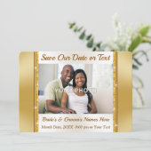 Verbluffend, sparen de Datum PHOTO Kaarten, Gepers Kaart (Staand voorkant)