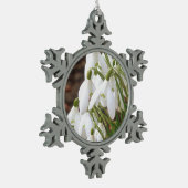 Verbluffend, speciale sneeuwval tin sneeuwvlok ornament (Links)