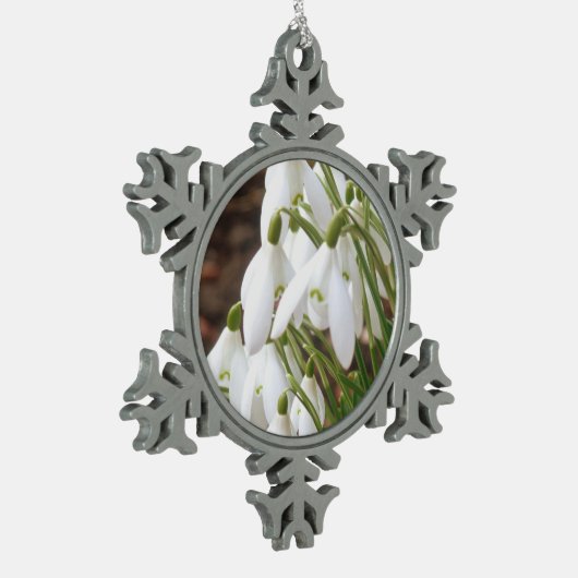 Verbluffend, speciale sneeuwval tin sneeuwvlok ornament (Links)