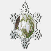 Verbluffend, speciale sneeuwval tin sneeuwvlok ornament (Rechts)