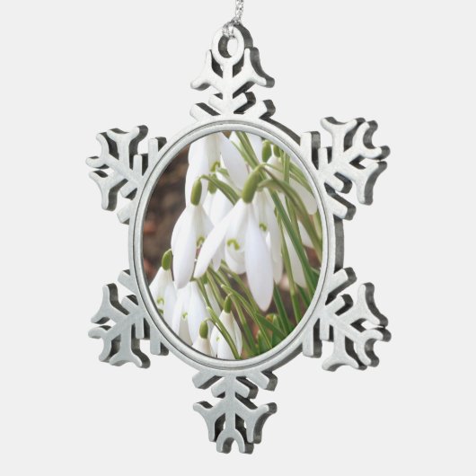 Verbluffend, speciale sneeuwval tin sneeuwvlok ornament (Rechts)