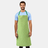 Verbluffend Spirulina All-Over Print Keuken Schort (Gedragen)