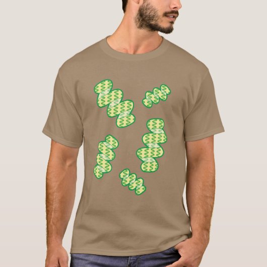 Verbluffend Spirulina Heren T-shirt (Voorkant)