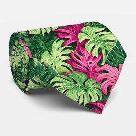 Verbluffend Stropdas met tropische Monstera blader