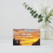 Verbluffend Sunset Print Visitekaartje (Staand voorkant)