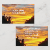 Verbluffend Sunset Print Visitekaartje (Voorkant / Achterkant)