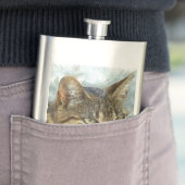 Verbluffend tablet Cat Sluiten Grafiet Potlood Por Heupfles (Voorbeeld)