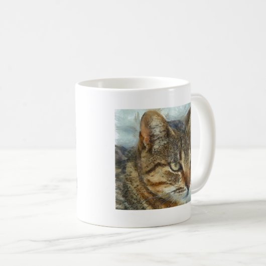 Verbluffend tablet Cat Sluiten Grafiet Potlood Por Koffiemok (Voorkant rechts)