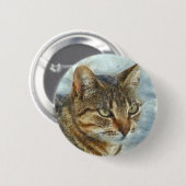 Verbluffend tablet Cat Sluiten Grafiet Potlood Por Ronde Button 5,7 Cm (Voorkant /achterkant)
