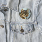 Verbluffend tablet Cat Sluiten Grafiet Potlood Por Ronde Button 5,7 Cm (In situ)