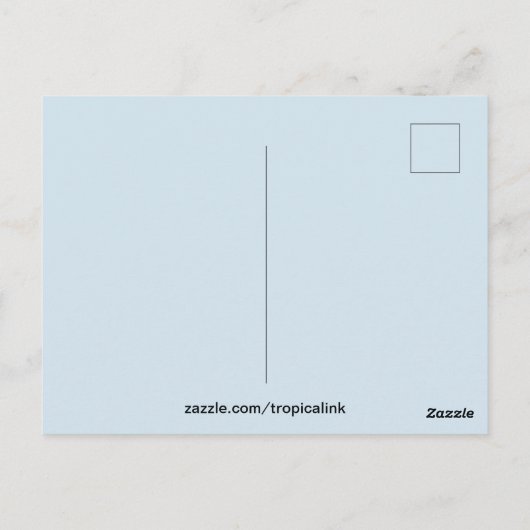 Verbluffend tropisch strand briefkaart (Achterkant)