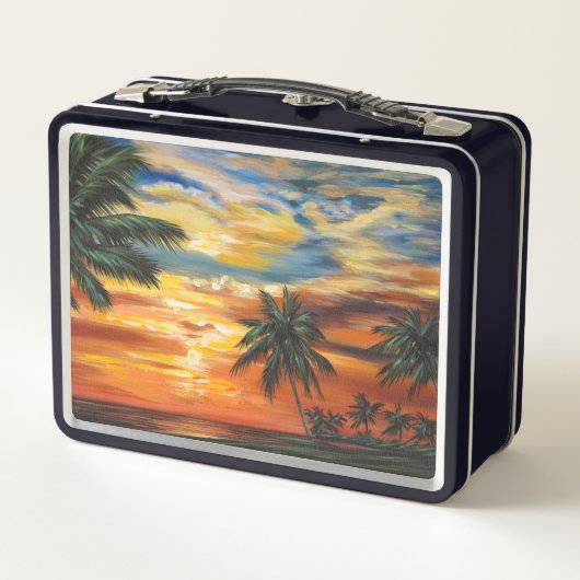 Verbluffend tropisch zonsonderstel (Achterkant)