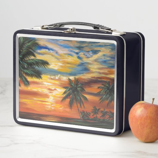 Verbluffend tropisch zonsonderstel (In situ)