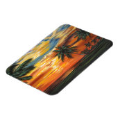 Verbluffend tropisch zonsonderstel magneet (Linkerzijde)