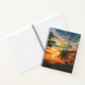 Verbluffend tropisch zonsonderstel notitieboek (Binnen)