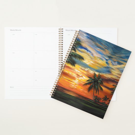 Verbluffend tropisch zonsonderstel planner (Display)