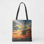 Verbluffend tropisch zonsonderstel tote bag (Voorkant)