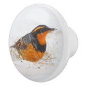 Verbluffend varend dwergzongvogel op zondag keramische knop (Rechts)