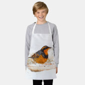 Verbluffend varend dwergzongvogel op zondag schort (Gedragen)