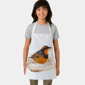 Verbluffend varend dwergzongvogel op zondag schort (Insitu)