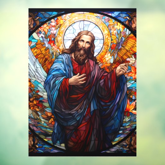 Verbluffend venster Cling van Jezus 2 Raamsticker (Vel 3)