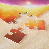 Verbluffend venster in Paarse vormgeving Legpuzzel (Zijkant)