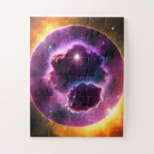 Verbluffend venster in Paarse vormgeving Legpuzzel (Verticaal)