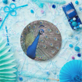 Verbluffend volledig  pacock papieren bordje (Feest)