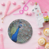 Verbluffend volledig  pacock papieren bordje (Feest)