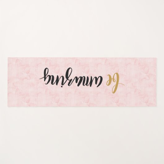 Verbluffend Waterverf roze Yogamat (Voorkant (horizontaal))