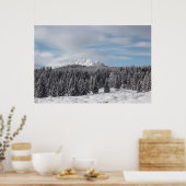 Verbluffend winterlandschap poster (Keuken)