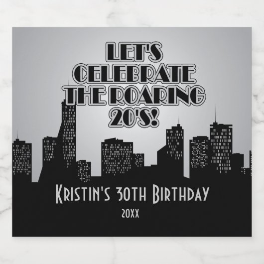 Verbluffend Zilver, partij van 1920 Bier Etiket (Enkel label)