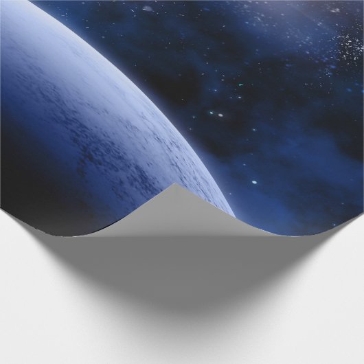 Verbluffend zonnestelsel cadeaupapier (Hoek)