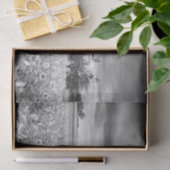 Verbluffend zwart-wit foto van zonnebloem tissuepapier (Geschenk)