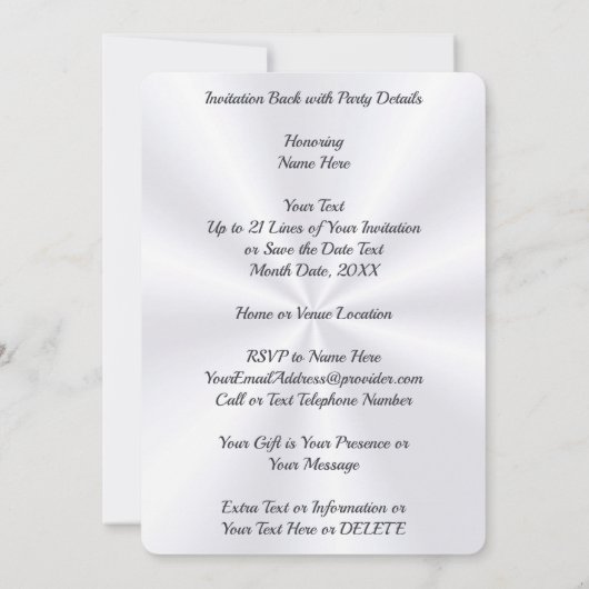 Verbluffende 100e verjaardag van uitnodigingen (Achterkant)