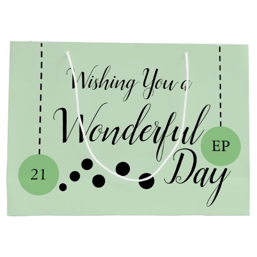 Verbluffende 21ste verjaardag van de geboorte, gro groot cadeauzakje (Achterkant)