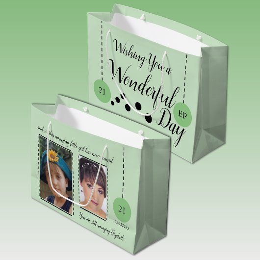 Verbluffende 21ste verjaardag van de geboorte, gro groot cadeauzakje