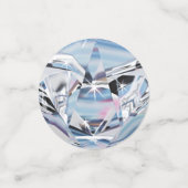 Verbluffende 2-zijdige gepersonaliseerde Diamond C Confetti (Kleine voorkant)