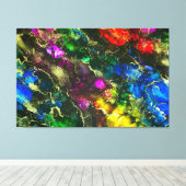 Verbluffende 3-panelbladcanvasafdruk alcoholinkt canvas afdruk (Insitu (Houten vloer))