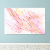 Verbluffende 3-panelbladcanvasafdruk alcoholinkt canvas afdruk (Insitu (Houten vloer))