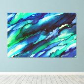 Verbluffende 3-panelbladcanvasafdruk alcoholinkt canvas afdruk (Insitu (Houten vloer))